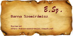 Barna Szemirámisz névjegykártya
